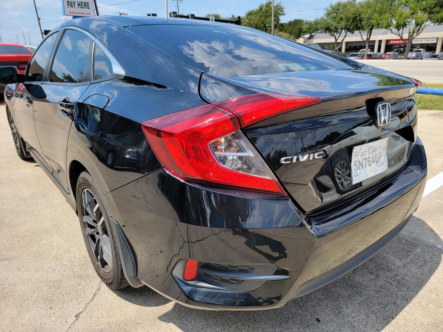 2016 Black Honda Civic LX Sedan CVT (19XFC2F51GE) with an 2.0L L4 DOHC 16V engine, CVT transmission, located at 2020 East Division Street, Arlington, TX, 76011, (817) 801-3191, 32.742390, -97.076874 - Texass premiere Buy Here Pay Here with No Credit Check {score} at 2020 East Division Street Arlington, Texas in the center of Dallas, Fort Worth metro area. For in house auto financing in Lancaster, Waxahachie, Cleburne or Sherman call 817-801-3191. Denton, McKinney, Waco and Weatherford shoppers wa - Photo#4