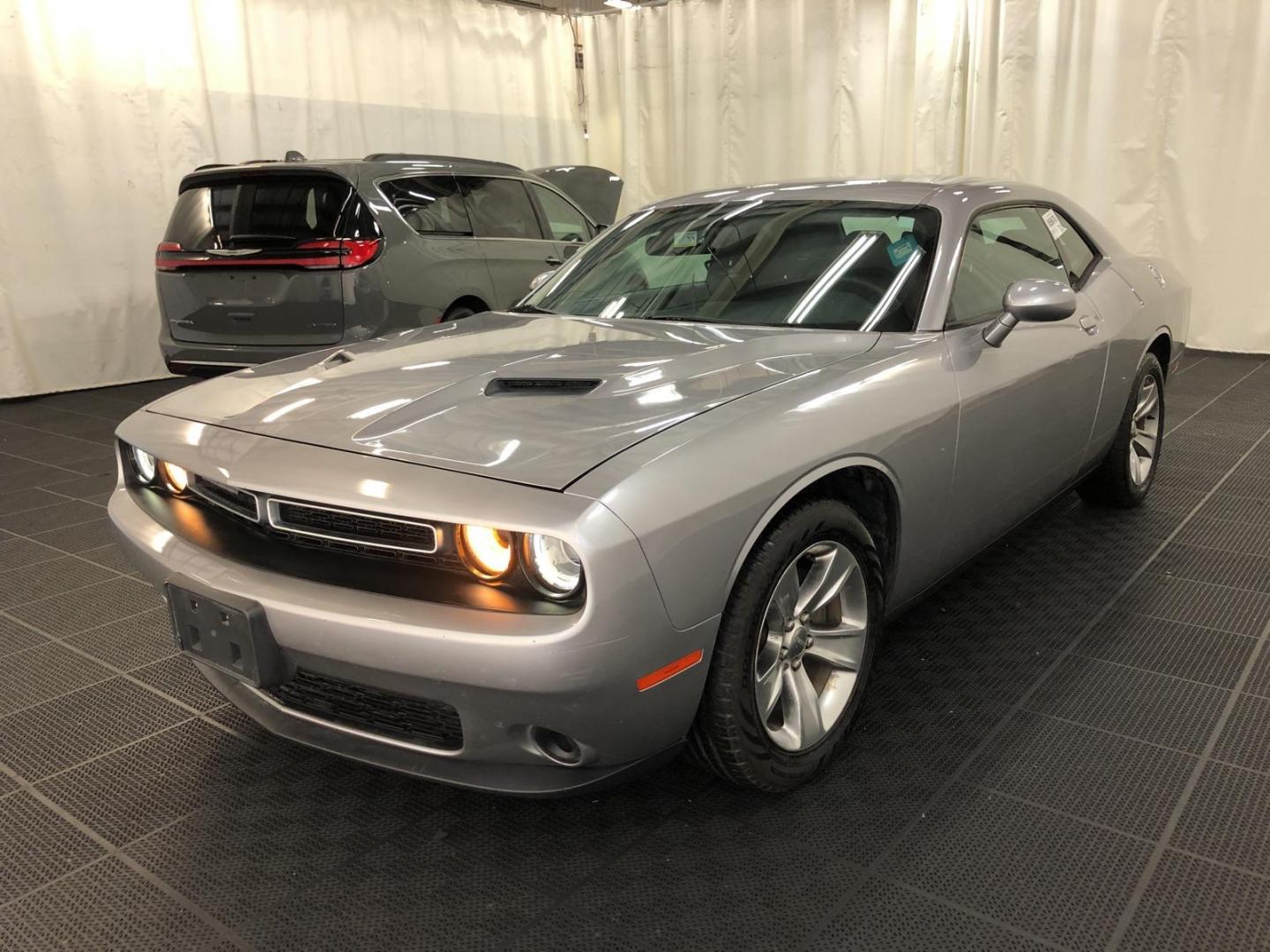 2015 GRAY /BLACK Dodge Challenger SXT (2C3CDZAGXFH) with an 3.6L V6 DOHC 24V engine, 5-Speed Automatic transmission, located at 2020 East Division Street, Arlington, TX, 76011, (817) 801-3191, 32.742390, -97.076874 - Photo#0