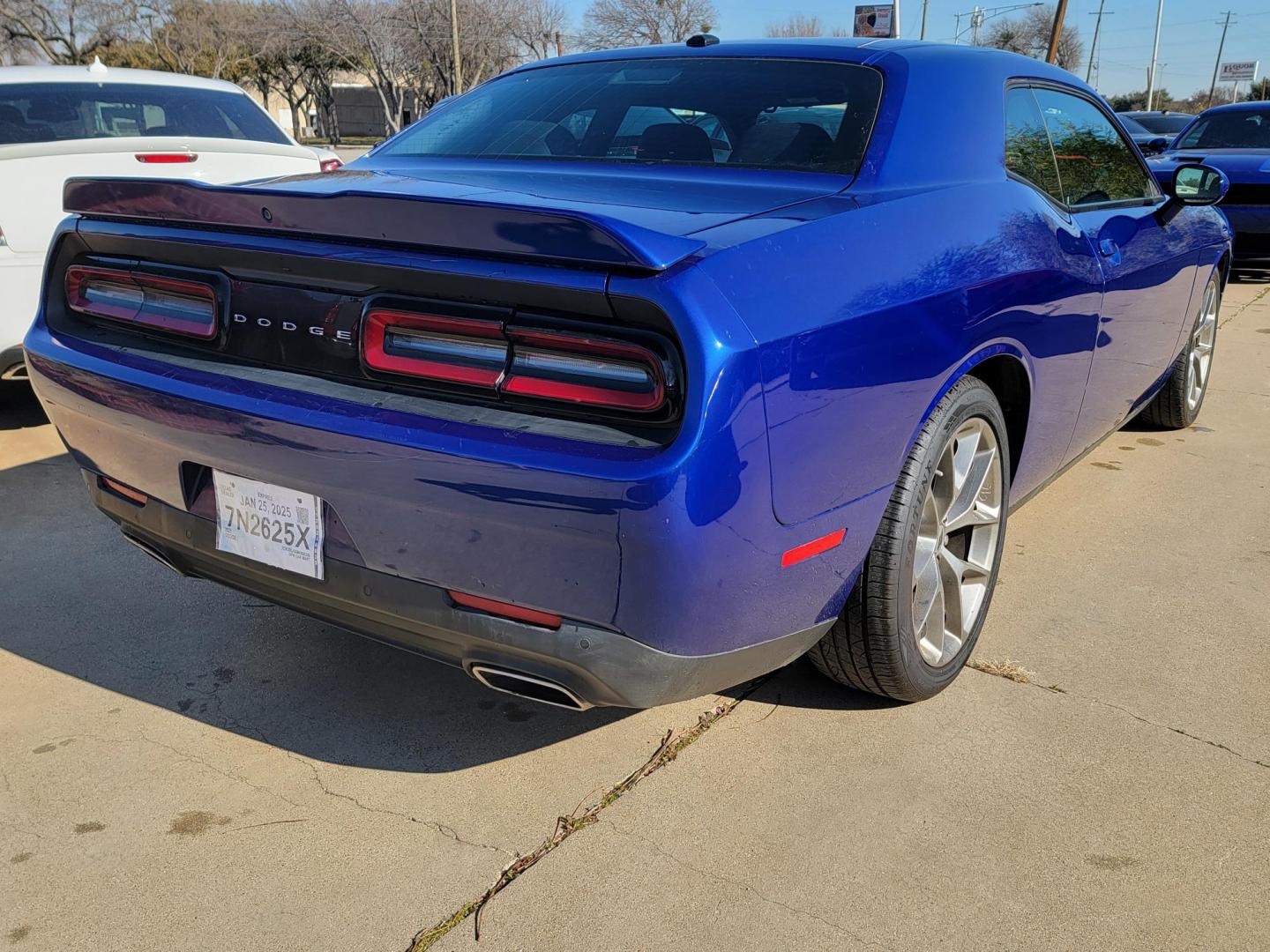 2021 Blue Dodge Challenger GT (2C3CDZJG8MH) with an 3.6L V6 DOHC 24V engine, 8A transmission, located at 2020 East Division Street, Arlington, TX, 76011, (817) 801-3191, 32.742390, -97.076874 - Photo#3