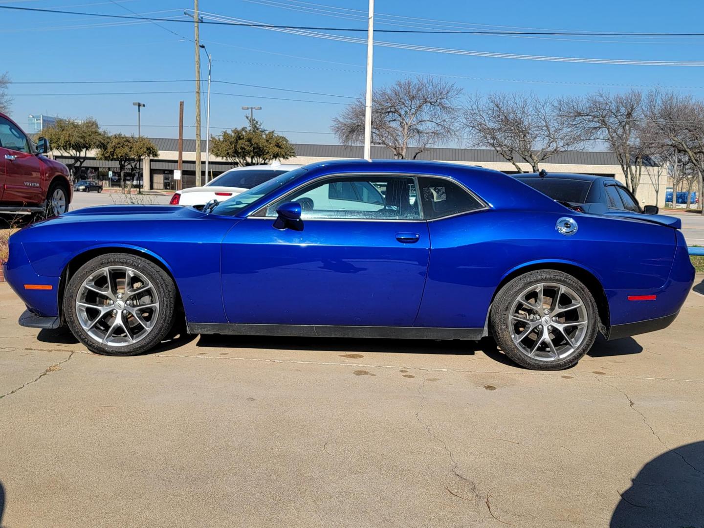 2021 Blue Dodge Challenger GT (2C3CDZJG8MH) with an 3.6L V6 DOHC 24V engine, 8A transmission, located at 2020 East Division Street, Arlington, TX, 76011, (817) 801-3191, 32.742390, -97.076874 - Photo#5