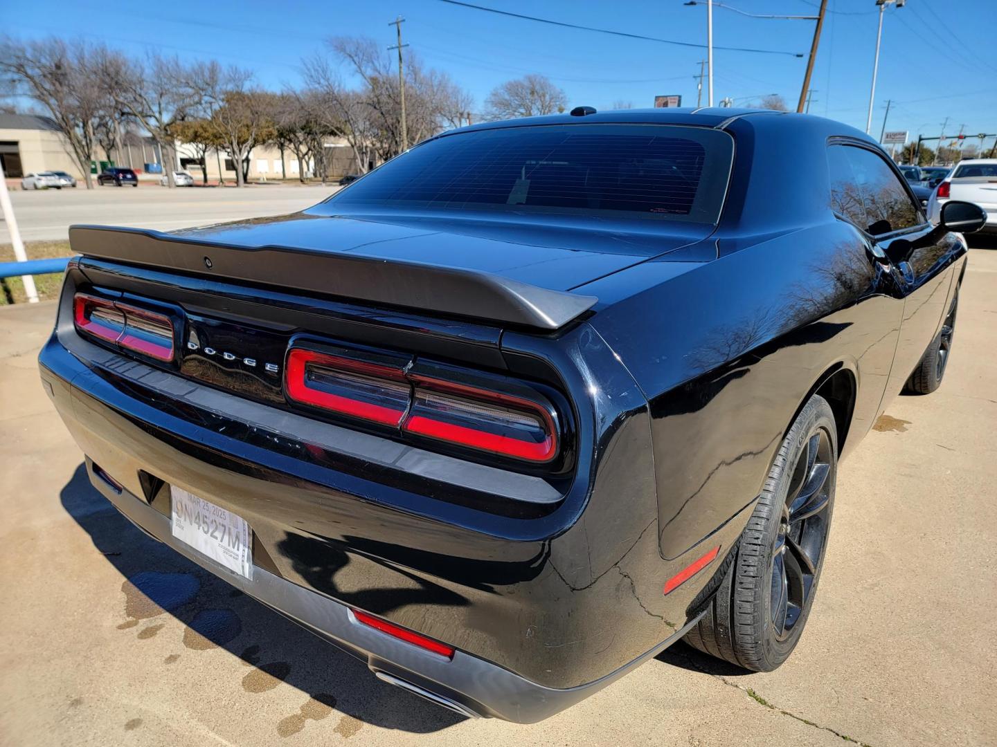 2018 Black /Black Dodge Challenger SXT (2C3CDZAG9JH) with an 3.6L V6 DOHC 24V engine, 8A transmission, located at 2020 East Division Street, Arlington, TX, 76011, (817) 801-3191, 32.742390, -97.076874 - 18 Dodge Challenger BHPH. Premiere Buy Here Pay Here with NO Credit Check (score) at 2020 East Division Street, Arlington, Texas, located in the center of the Dallas/Fort Worth metro area. For in-house financing in Lancaster, Waxahachie, Cleburne, Sherman, Denton, McKinney, Waco, Weatherford, Grand - Photo#1